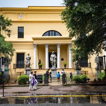 The popular Telfair museum in the historic district.