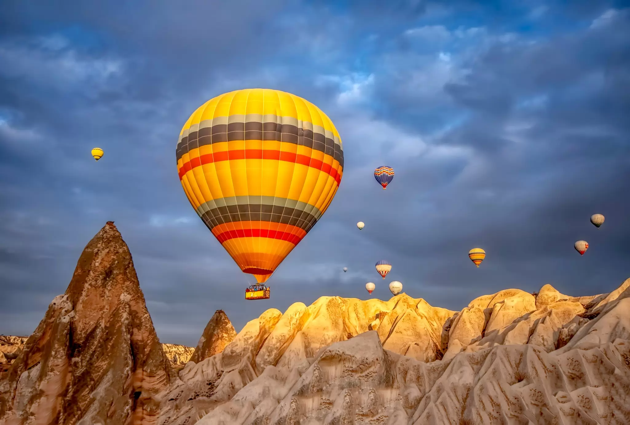 Cappadocia is one of the best places in the world for hot air ballooning. Darkdiamond67/Shutterstock