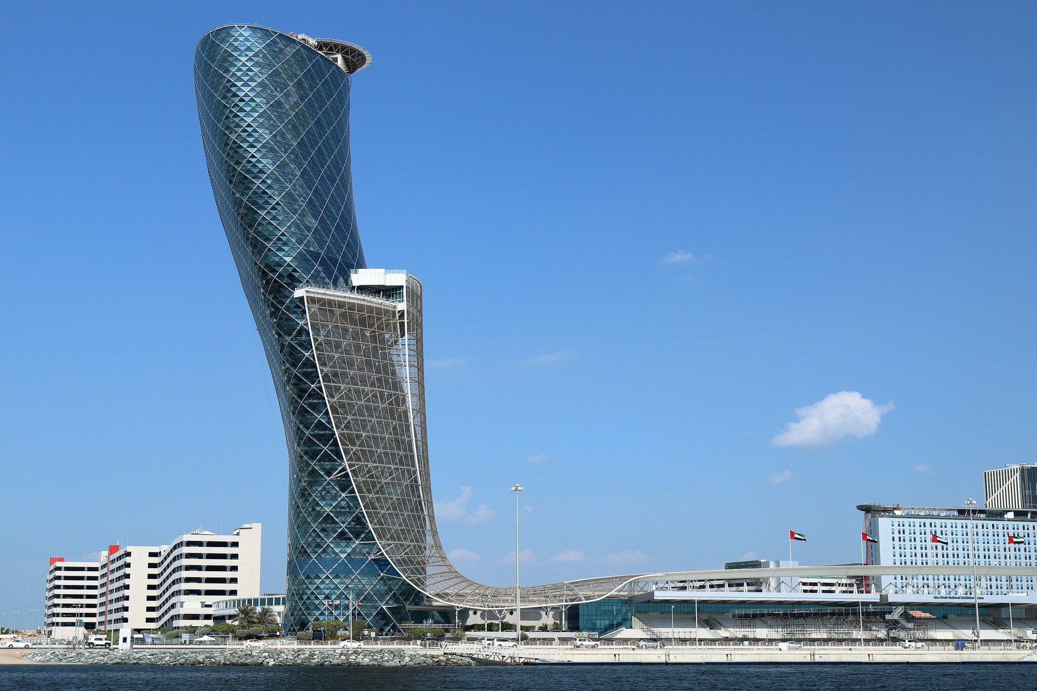 Skyscraper The Capital Gate in January 2015 in Abu Dhabi. United Arab Emirates, License Type: media, Download Time: 2026-08-03T21:45:06.000Z, User: LP_NZhan, Editorial: true, purchase_order: 65050 - Digital Destinations and Articles, job: App Content, client: Lonely Planet app, other: Nadine Zhan