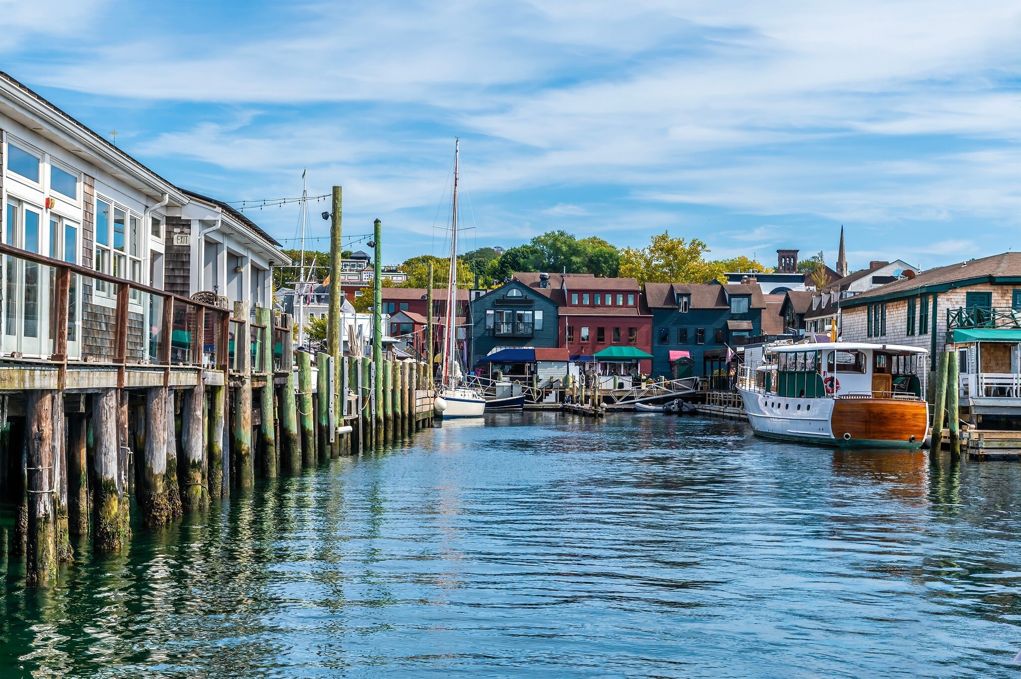Bowens Wharf in Newport, Rhode Island.