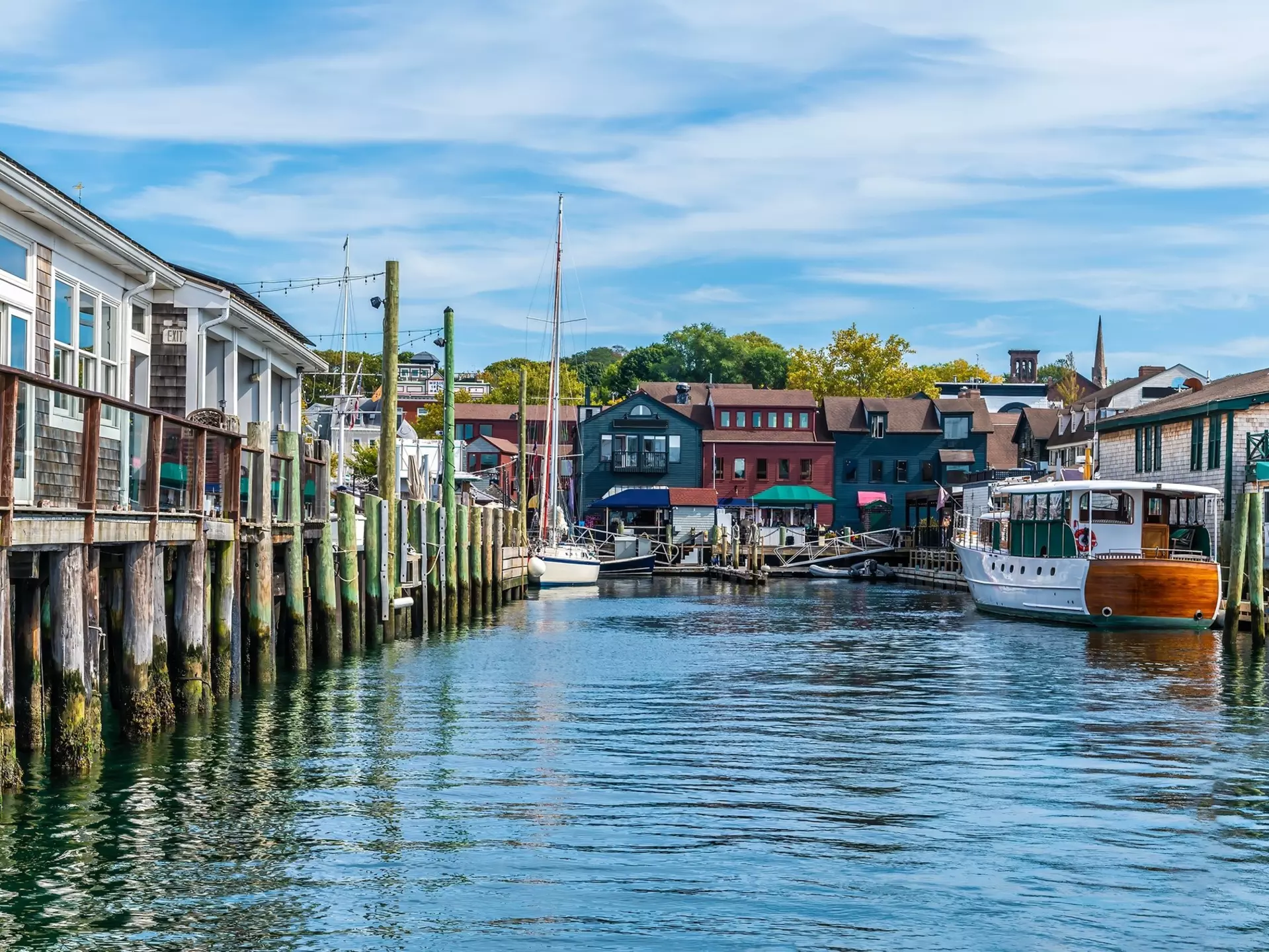 Bowens Wharf in Newport, Rhode Island.