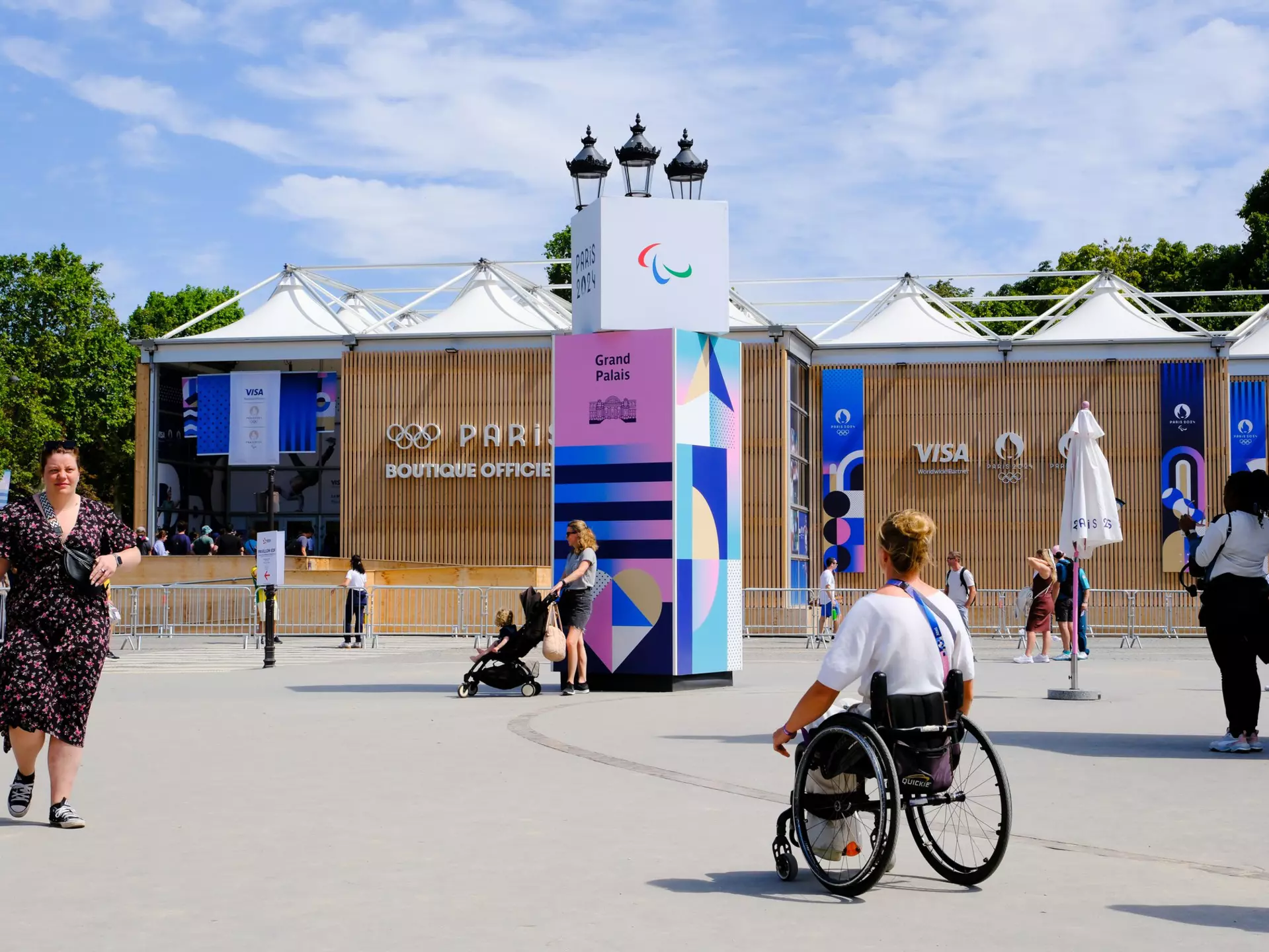Paris is trying to improve its accessibility for the Olympics and Paralympics at venues like the Grand Palais. Vincent Koebel/NurPhoto via Getty Images