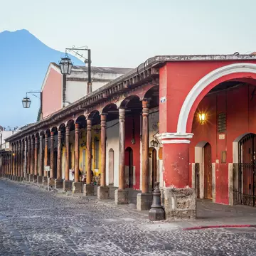 Antigua, Guatemala, with Volcán Agua in the distance. davesimon/Shutterstock