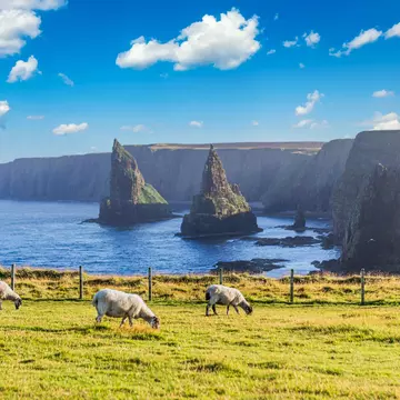 The “sea stacks” at Duncansby are a highlight of Scotland’s east coast © EyesTravelling / Shutterstock