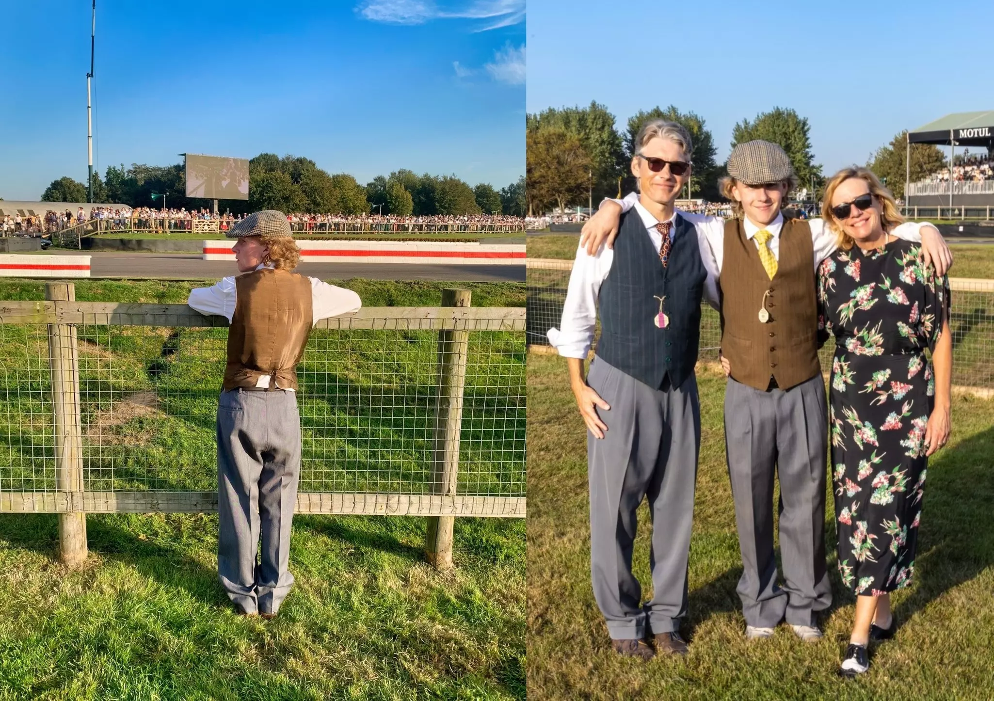 The Wenner family at the Goodwood Revival, Chichester, UK on September 9, 2023 © Adrian Wenner