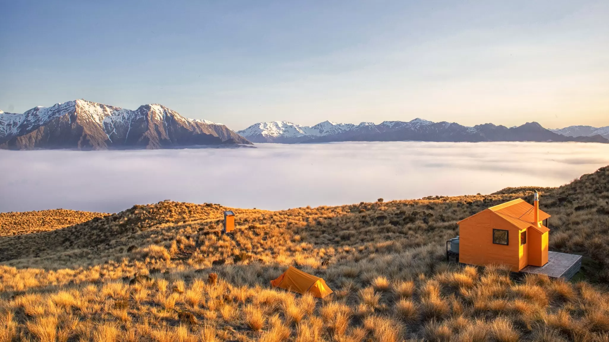 Mt Brown Hut in Lake Kaniere Scenic Reserve, New Zealand's West Coast. NicksPlace/Getty Images