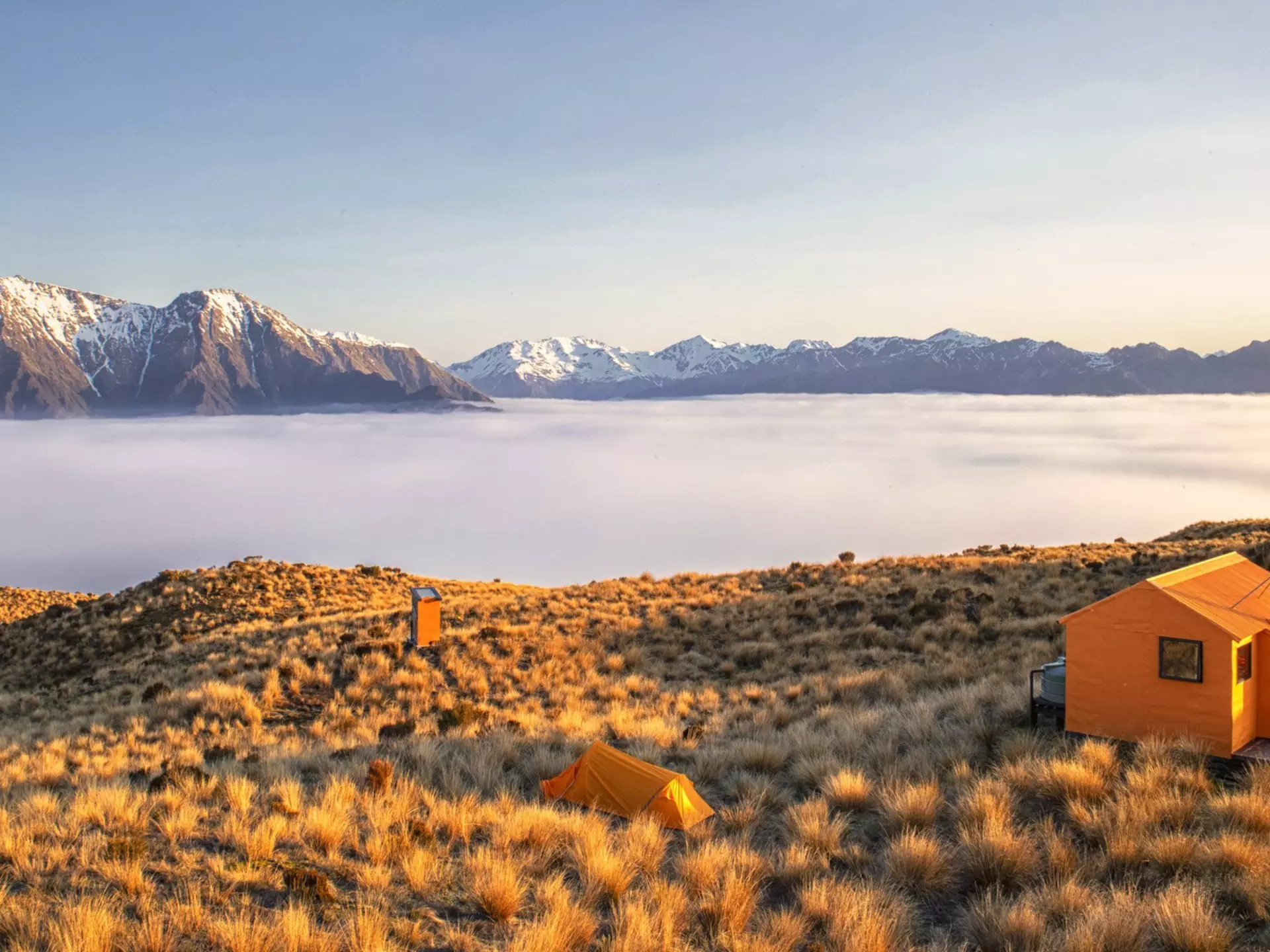 Mt Brown Hut in Lake Kaniere Scenic Reserve, New Zealand's West Coast. NicksPlace/Getty Images