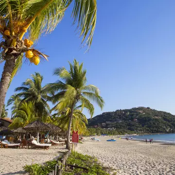 Beach of Playa La Ropa, Zihuatanejo, Guerrero, Mexico.