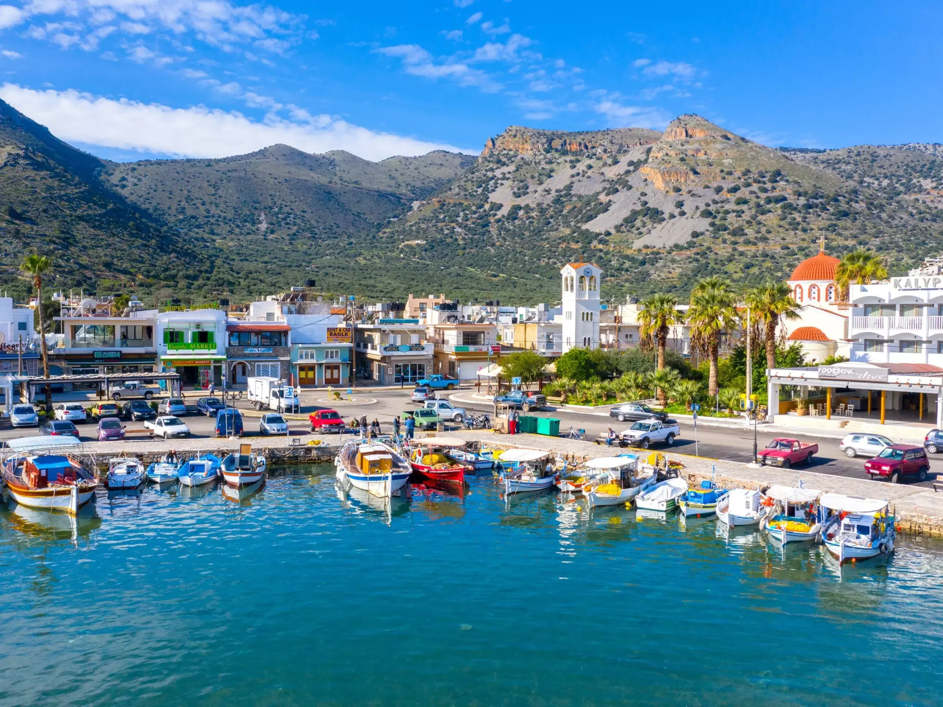Elounda harbor, Crete. Georgios Tsichlis/Shutterstock