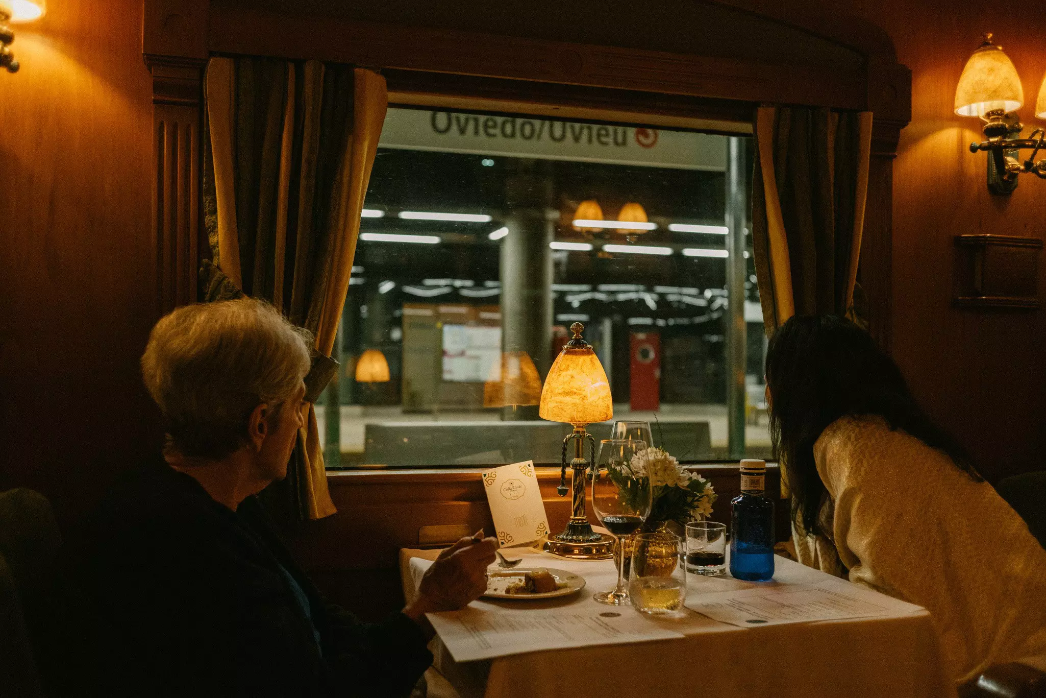 06/09/2024 Oviedo, SPAIN: Guests in the dining car during dinner service onboard the Costa Verde Express in Oviedo station.
Spain Marketing 1379722