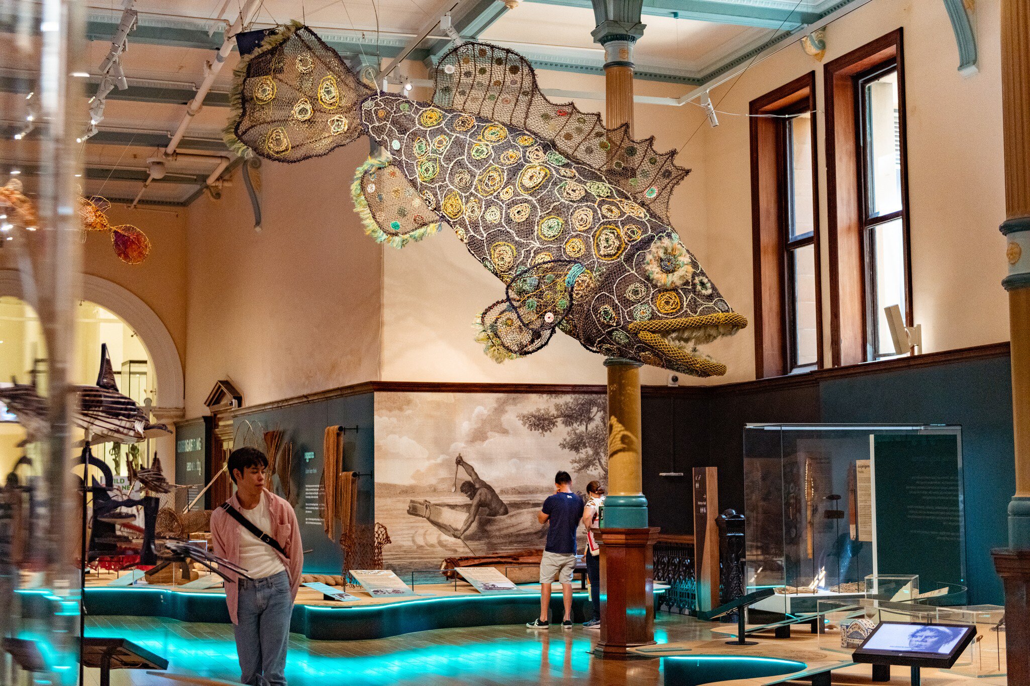 First Nations Exhibit in Australian Museum. Sydney, Australia.