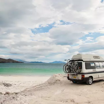 The green waters and cream-coloured sands on the island of Lewis can make you stop in your tracks. DrimaFilm / Shutterstock