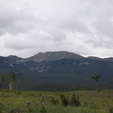View of the mountains from the Lost Lake Trail near Vail, Colorado