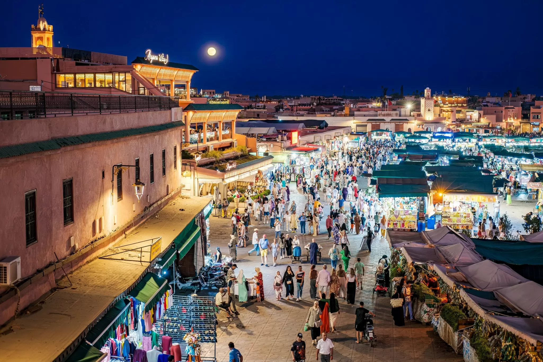 Djemaa El Fna, Morocco. arkanto/Shutterstock
