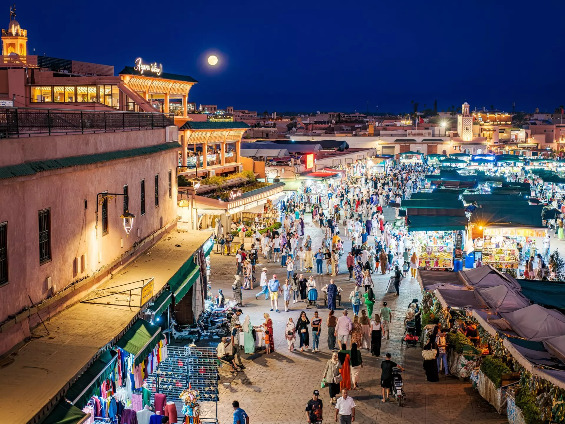 Djemaa El Fna, Morocco. arkanto/Shutterstock