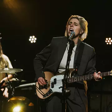Pillow Queens playing the Late Late Show with James Corden in 2022 © Terence Patrick/CBS via Getty Images