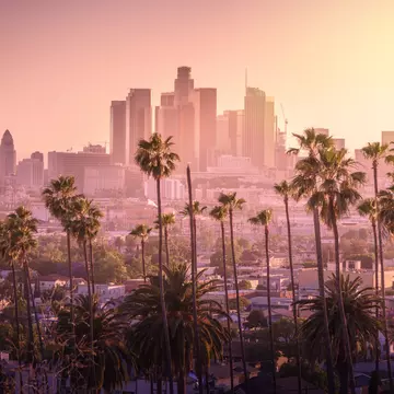 Sunset over downtown Los Angeles with palm trees in the foreground.
633629336
america, angeles, architecture, beautiful, blue, building, business, california, city, cityscape, dark, district, downtown, dtla, dusk, evening, famous, financial, freeway, highway, hollywood, illuminated, intersection, la, landmark, light, los, modern, night, office, orange, palm, purple, red, road, silhouette, sky, skyline, skyscraper, street, sunset, traffic, trails, transportation, travel, tree, twilight, urban, usa, yellow