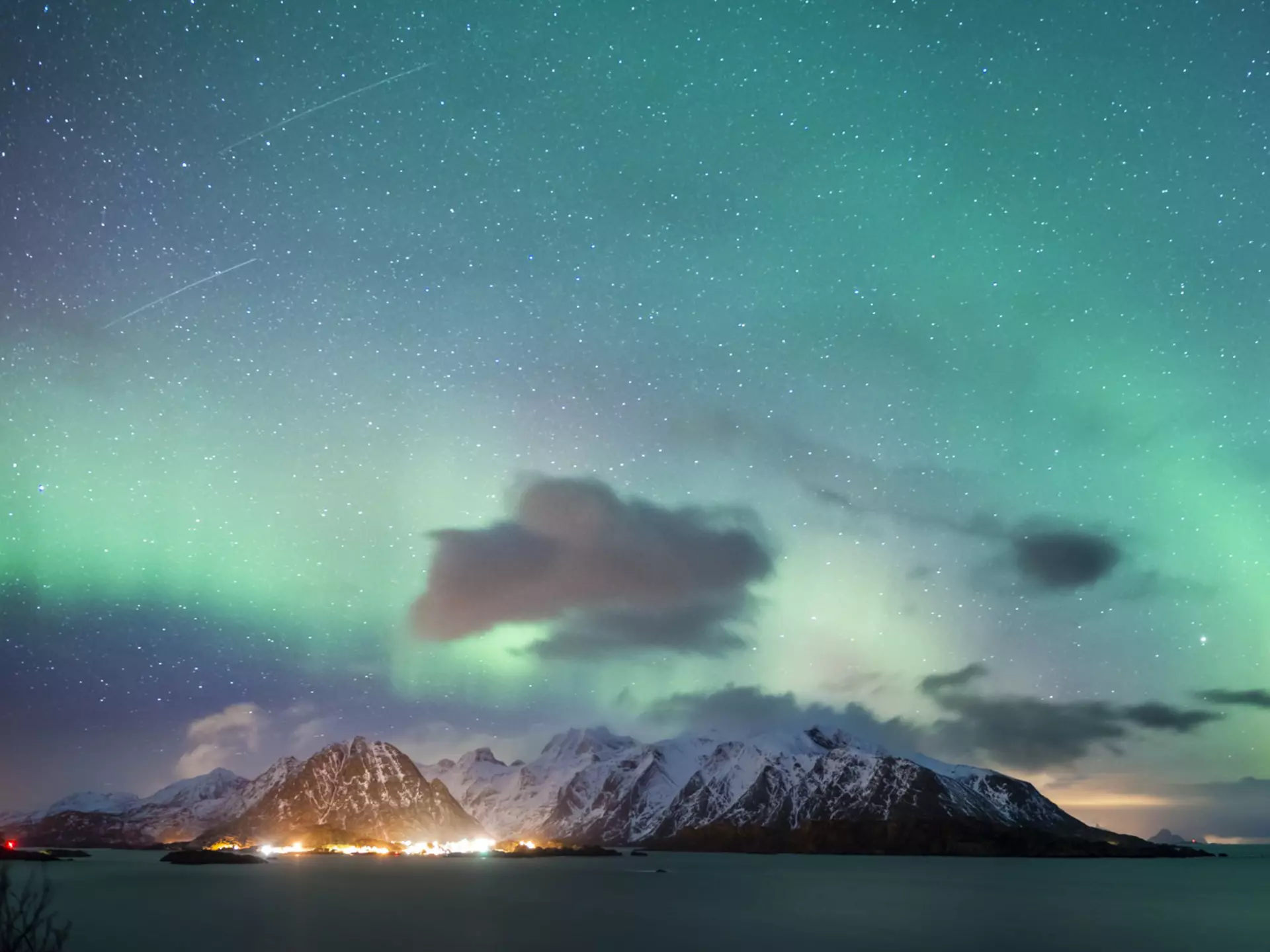 Lofoten, Norway, Norwegian, Islands, Scandinavia
Northern lights, Aurora borealis, near Reine.
