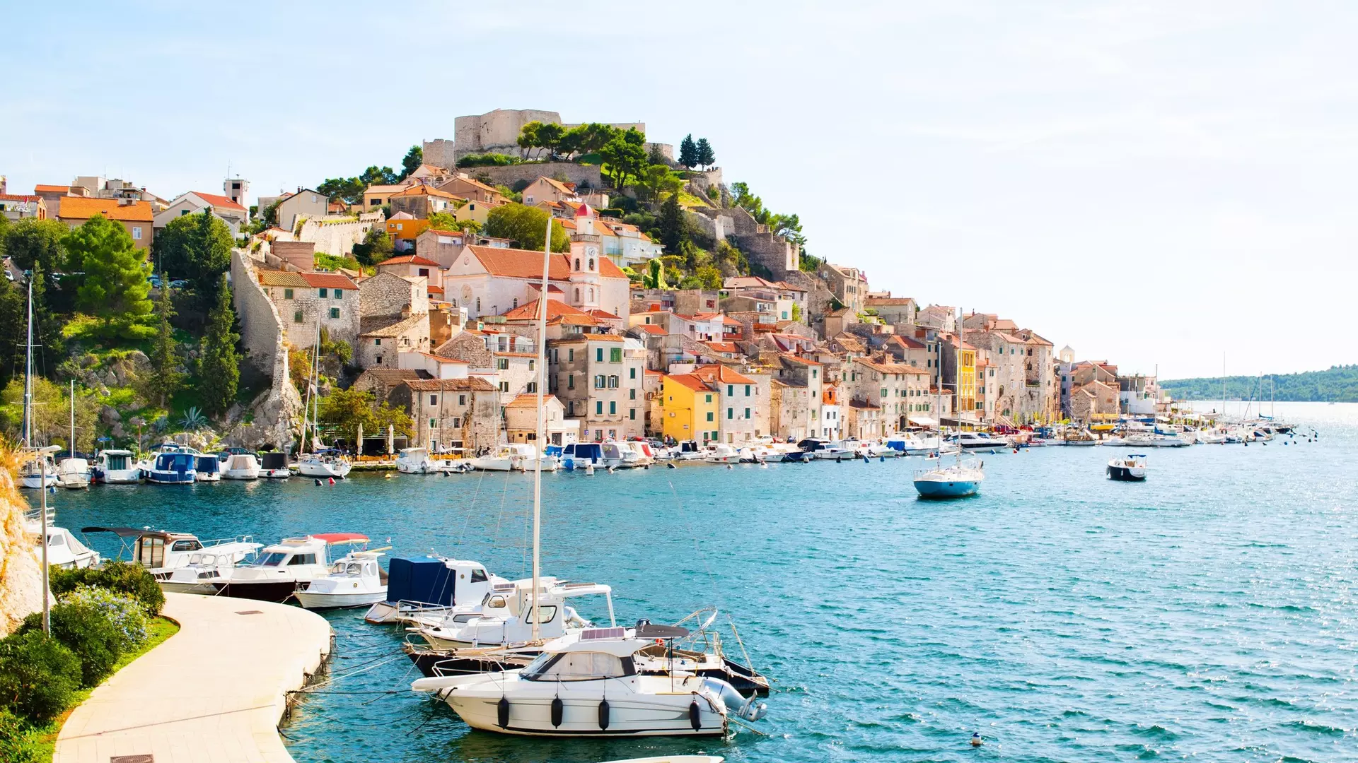 View of the Šibenik town, Dalmatia, Croatia