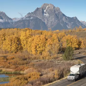 Cooler temperatures, abundant wildlife and glorious foliage are three reasons to hit the road to a national park like Grand Teton this fall © Alan Majchrowicz / Getty Images