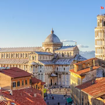 The world-famous marble monuments of Pisa's Piazza dei Miracoli. lkonya/Shutterstock