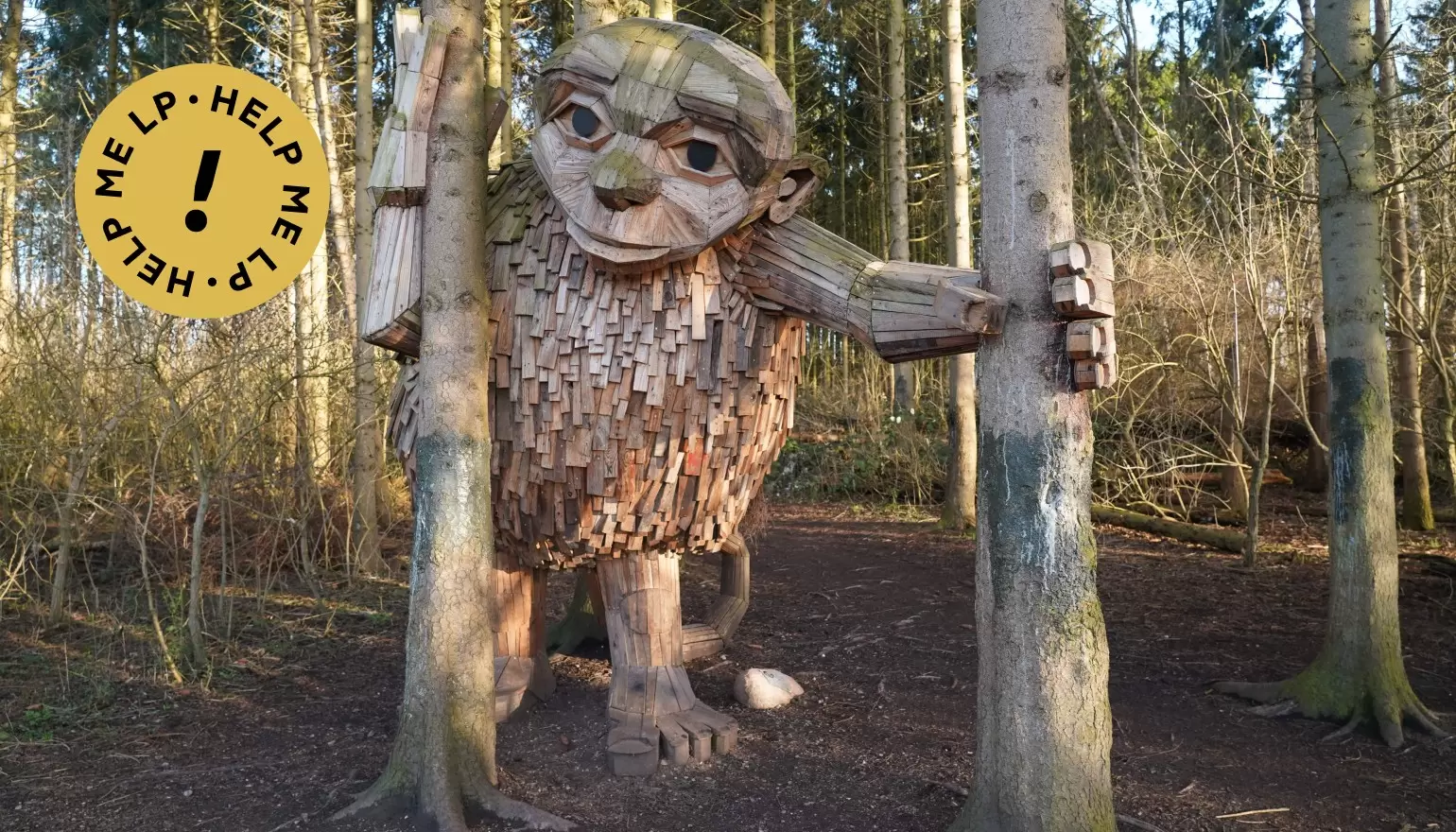 Through the trees in Vallensbæk, Little Tilde greets art mavens © James Brooks / AFP via Getty Images