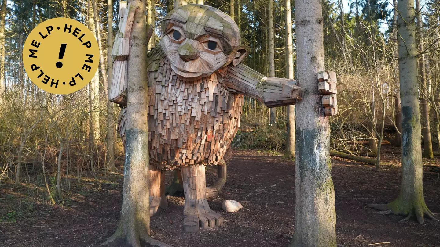 Through the trees in Vallensbæk, Little Tilde greets art mavens © James Brooks / AFP via Getty Images