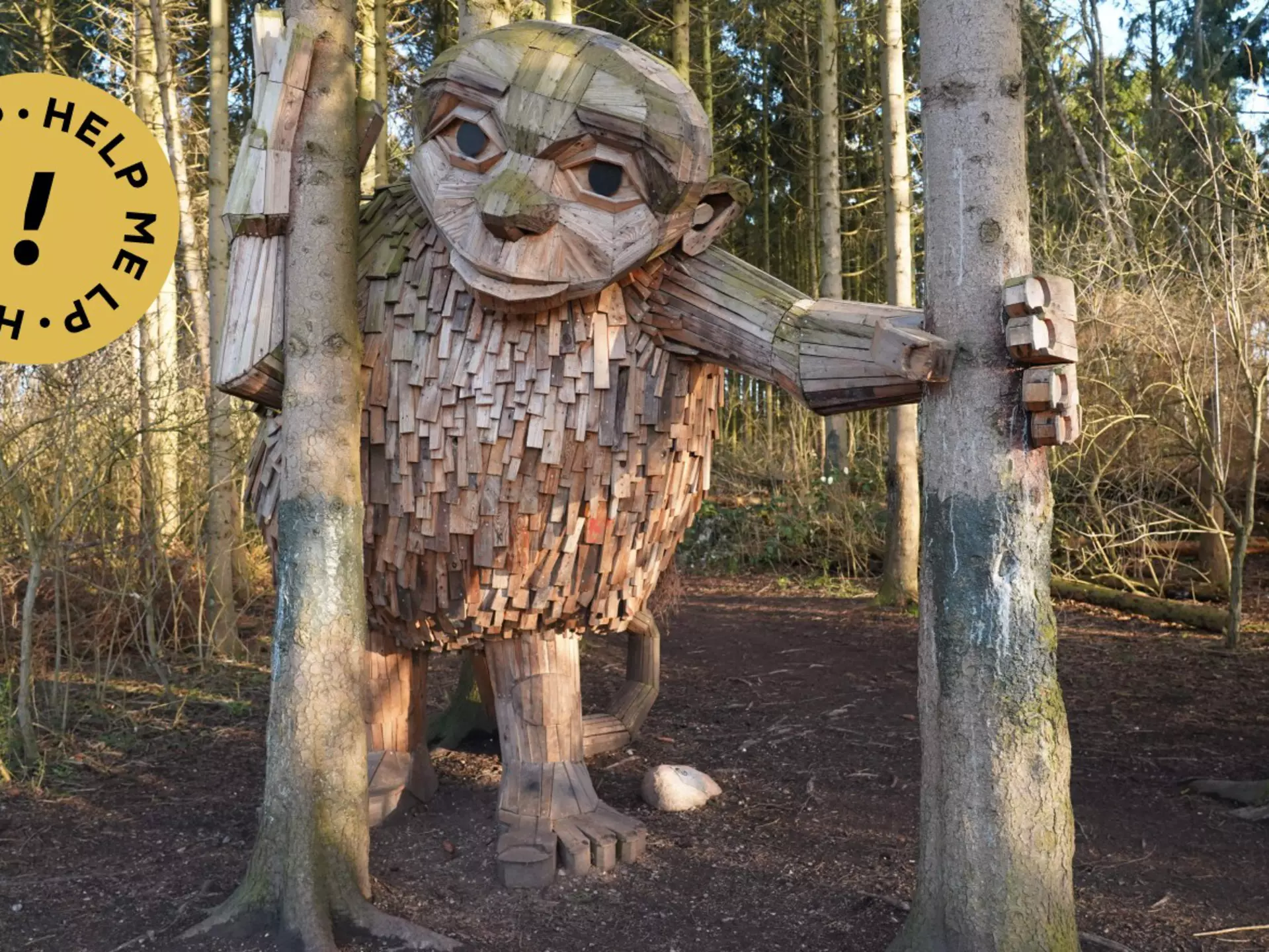 Through the trees in Vallensbæk, Little Tilde greets art mavens © James Brooks / AFP via Getty Images