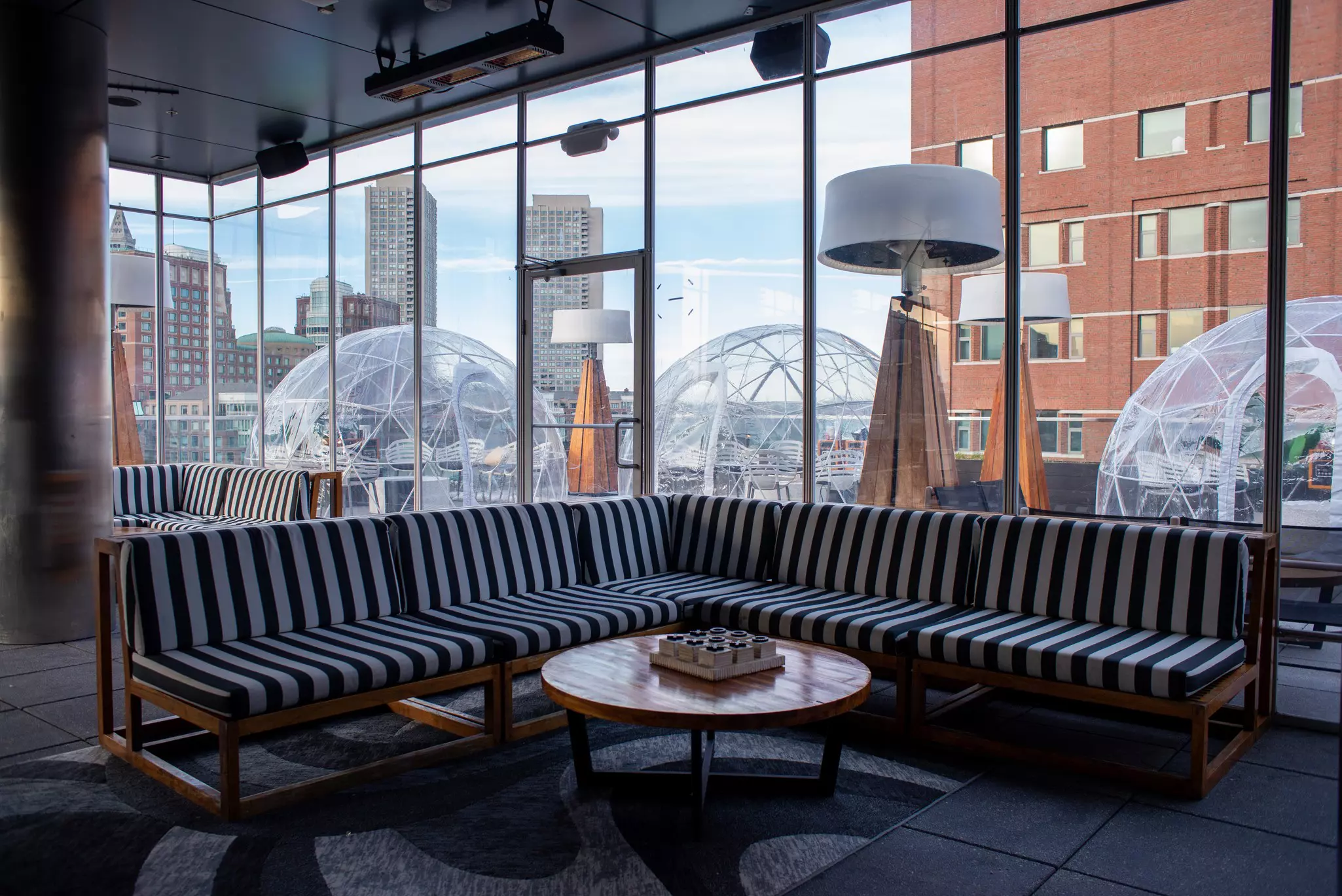 Lookout Rooftop Bar at the Envoy Hotel in Boston © Kimberly Maroon/Lonely Planet