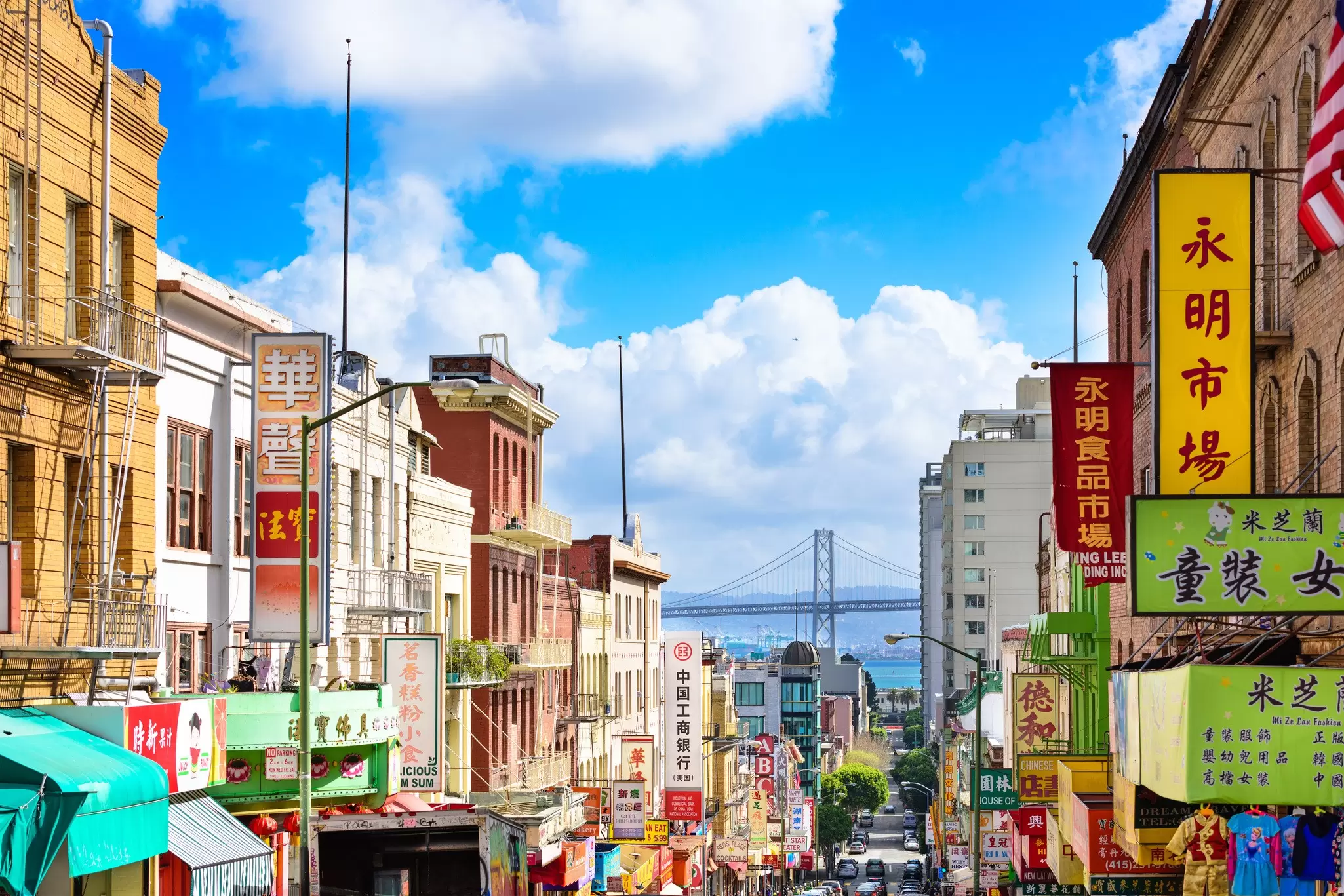 Work up an appetite walking San Francisco's hilly streets, before indulging in dumplings galore in the city's Chinatown. Sean Pavone / Shutterstock