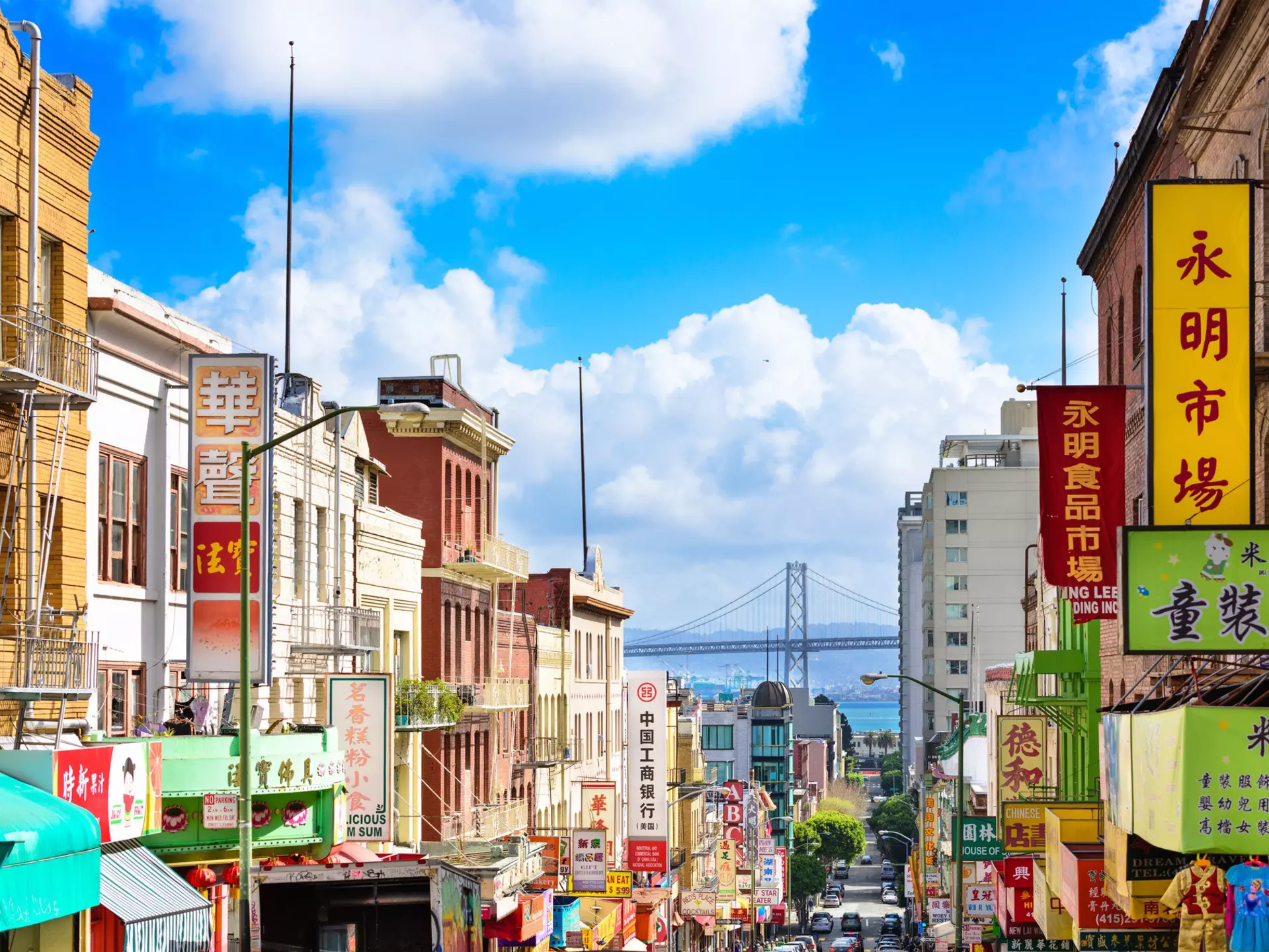 Work up an appetite walking San Francisco's hilly streets, before indulging in dumplings galore in the city's Chinatown. Sean Pavone / Shutterstock