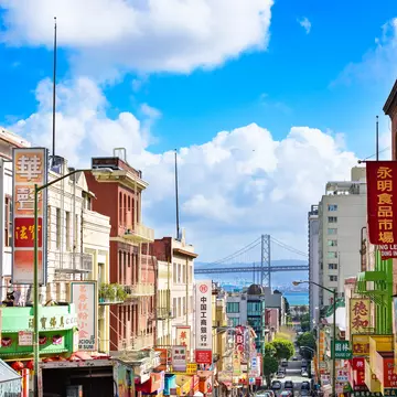 Work up an appetite walking San Francisco's hilly streets, before indulging in dumplings galore in the city's Chinatown. Sean Pavone / Shutterstock