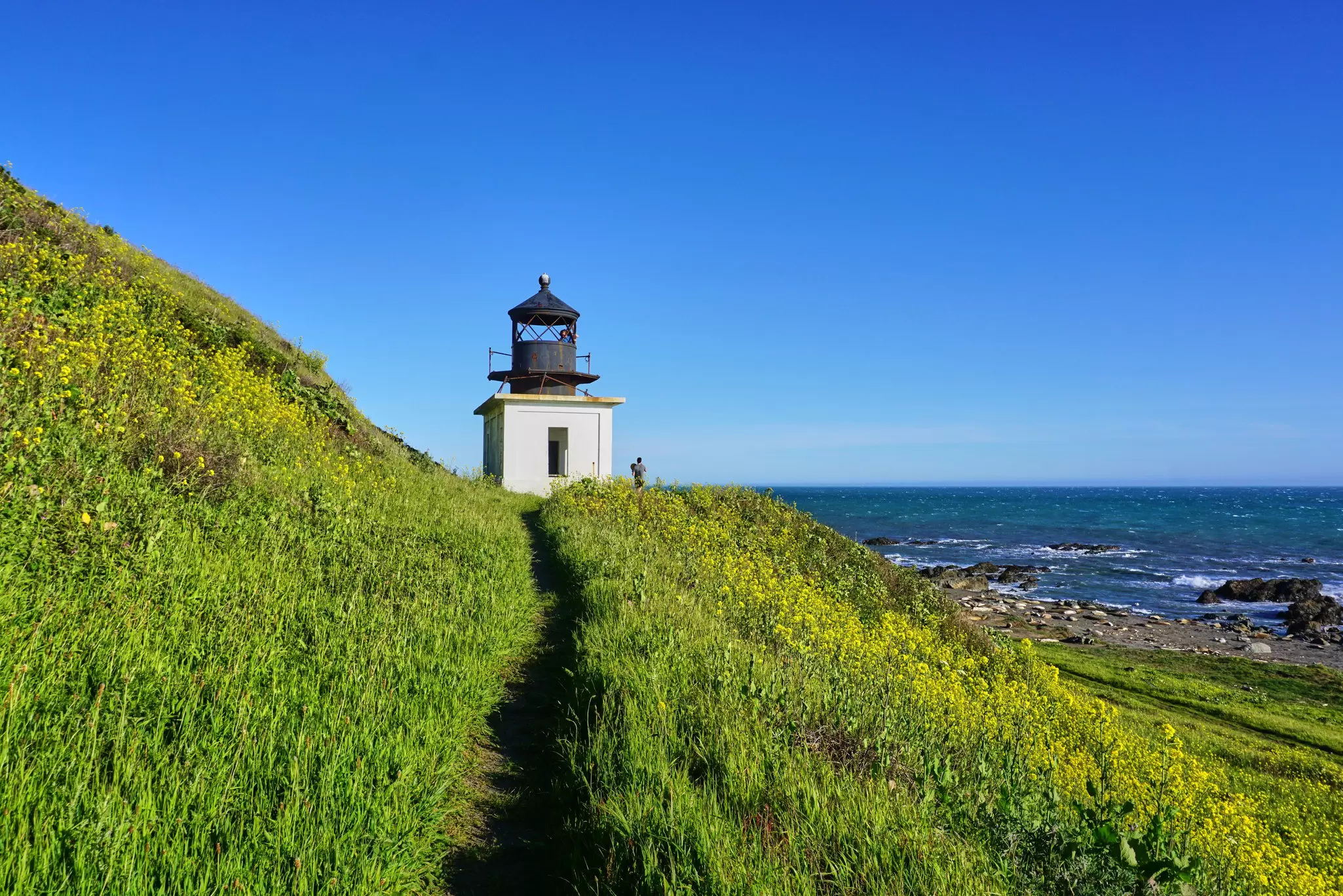 Punta Gorda Lighthouse on the Lost Coast Trail.