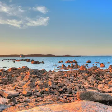 The Dampier coastline near Murujuga National Park in Australia. totajla/Shutterstock
