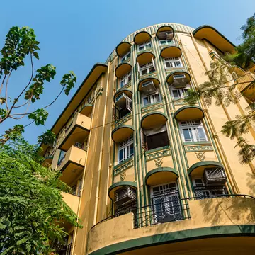 The Shiv Shanti Bhuvan is a colorful example of Mumbai's art deco style ©Alisha Vasudev/Lonely Planet