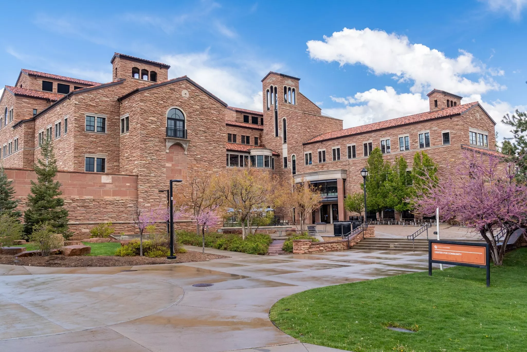 Exterior of the Center for Community at CU Boulder