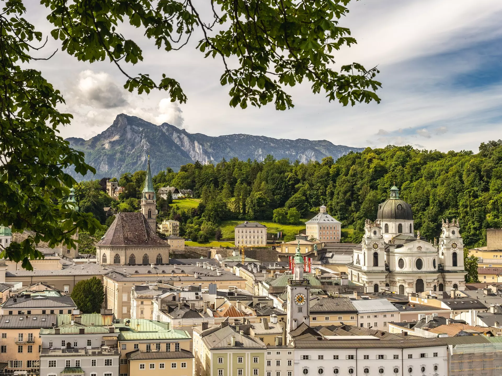 A view over Salzburg, Austria, from the hillside near the Capuchin Monastery. Leanne Irwin/Shutterstock