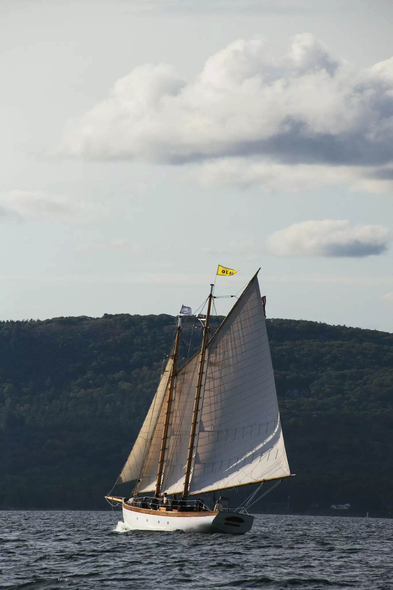 Vintage schooner in Penobscot Bay.