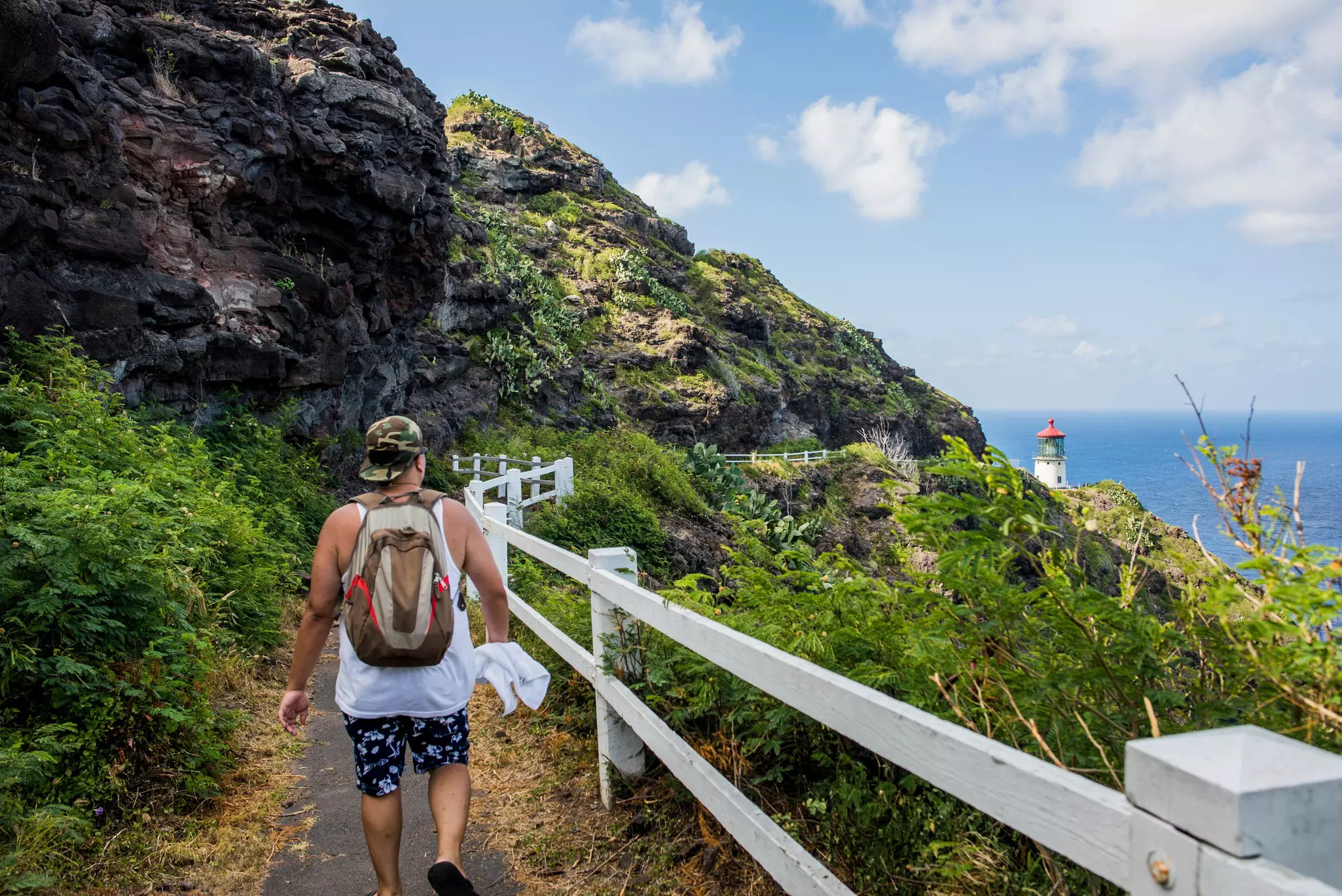 The Makapu'u Point Lighthouse Trail is a great first hike to try in Hawaii © Rosanna U / Getty Images