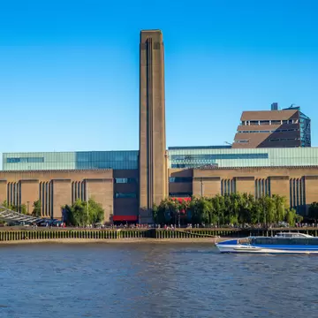 Tate Modern museum on the southern bank of the River Thames.