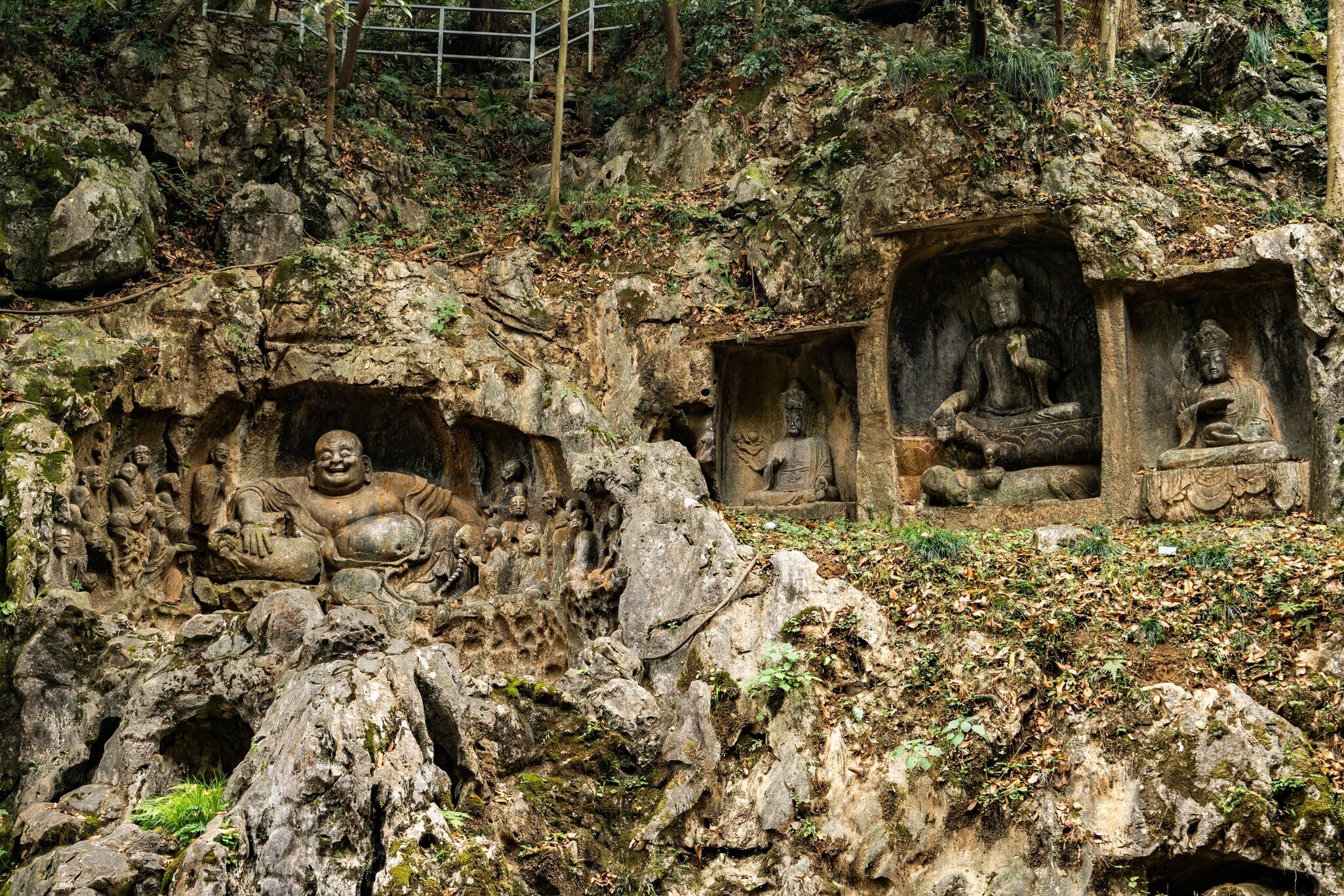 Stone Carvings of Feilai Feng at Lingyin Temple in Hangzhou, License Type: media, Download Time: 2026-08-31T22:40:29.000Z, User: LP_NZhan, Editorial: false, purchase_order: 65050 - Digital Destinations and Articles, job: App Content, client: Lonely Planet App, other: Nadine Zhan
