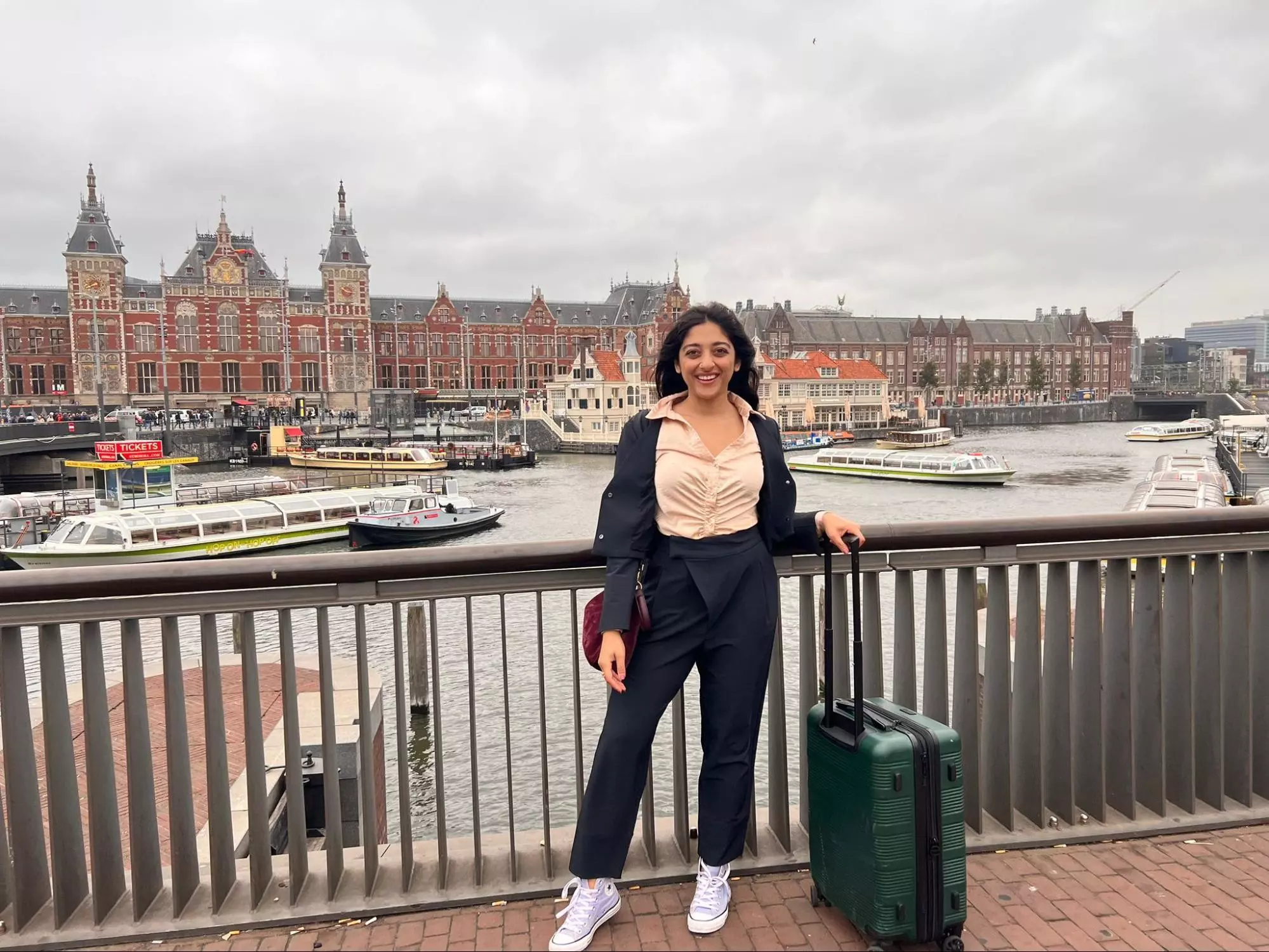 The writer Sonya on a recent trip to Amsterdam © Sonya Barlow