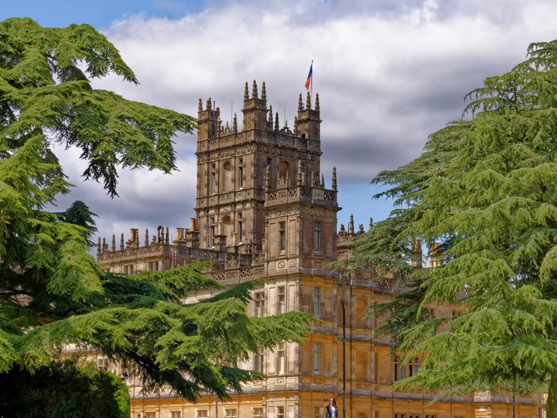 Highclere Castle, home of the Earl and Countess of Carnarvon, and film location of the TV series Downton Abbey, in Berkshire, United Kingdom