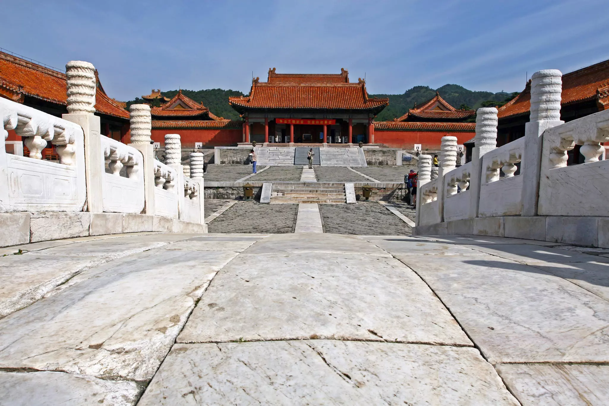 Tombs of the emperors of Qing Dynasty near Zunhua, China.
