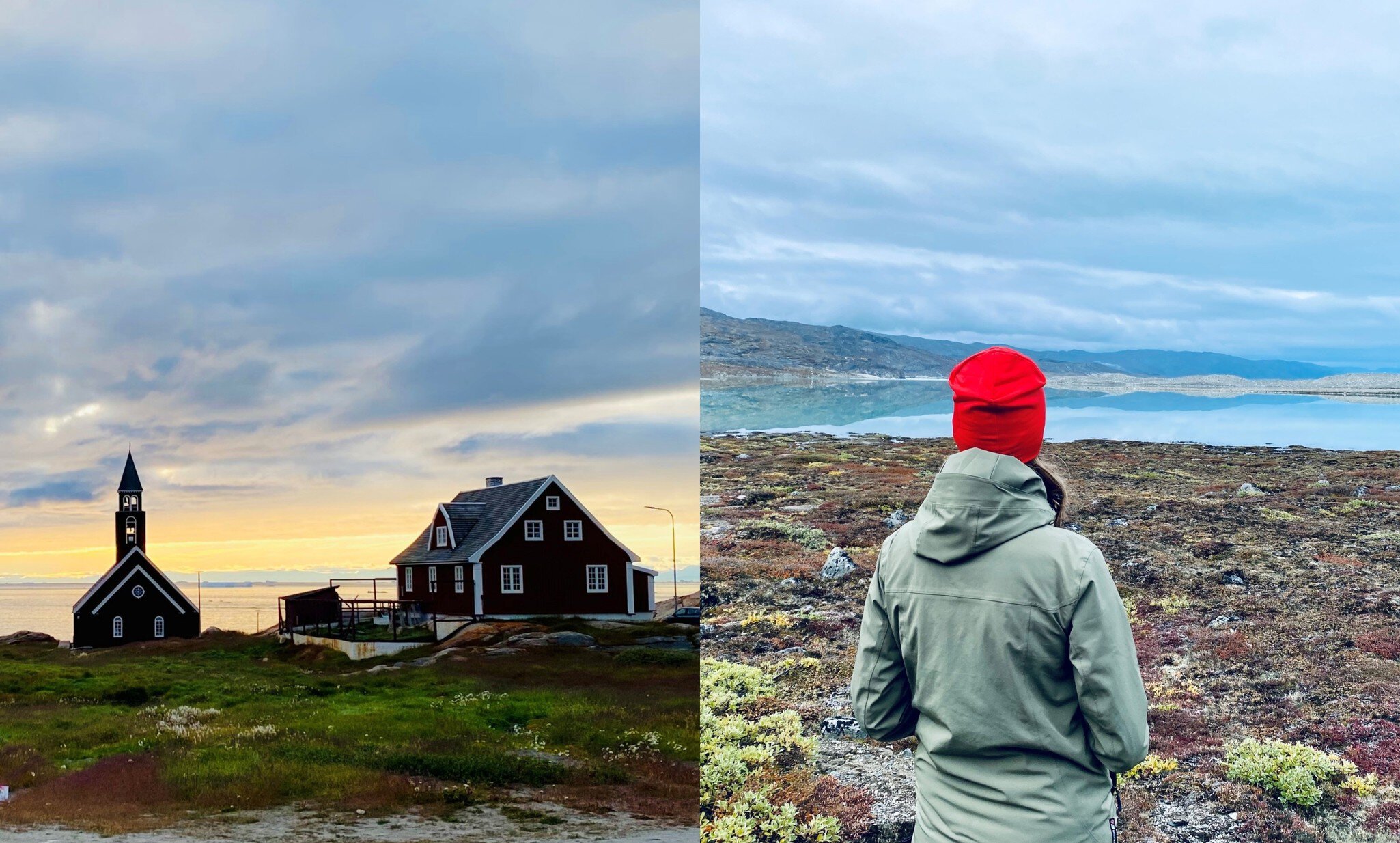 Sofie in Greenland with her family