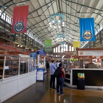 The interior of the Indianapolis City Market