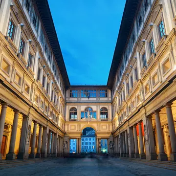 Uffizi Gallery in Piazzale degli Uffizi at night in Florence.
1388425415
ancient, architecture, building, city, cityscape, complex, europe, evening, fiore, firenze, florence, gallery, italian, italy, landmark, medieval, museum, night, old, plaza, renaissance, square, tourism, town, travel, tuscany, urban