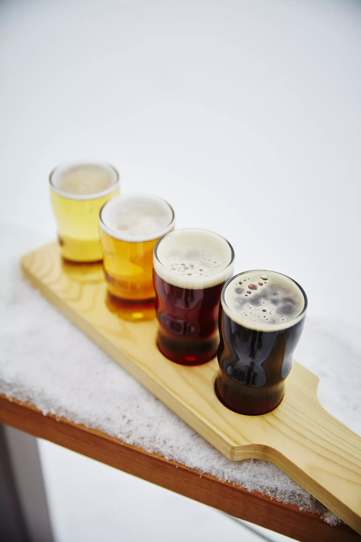 Flight of beer at von Trapp Brewing Bierhall in Stowe, Vermont. Mark Read for Lonely Planet