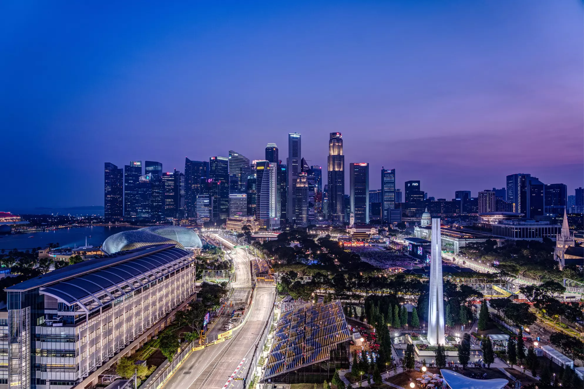 The Formula One Grand Prix transforms Singapore in September © Hit1912 /  Shutterstock