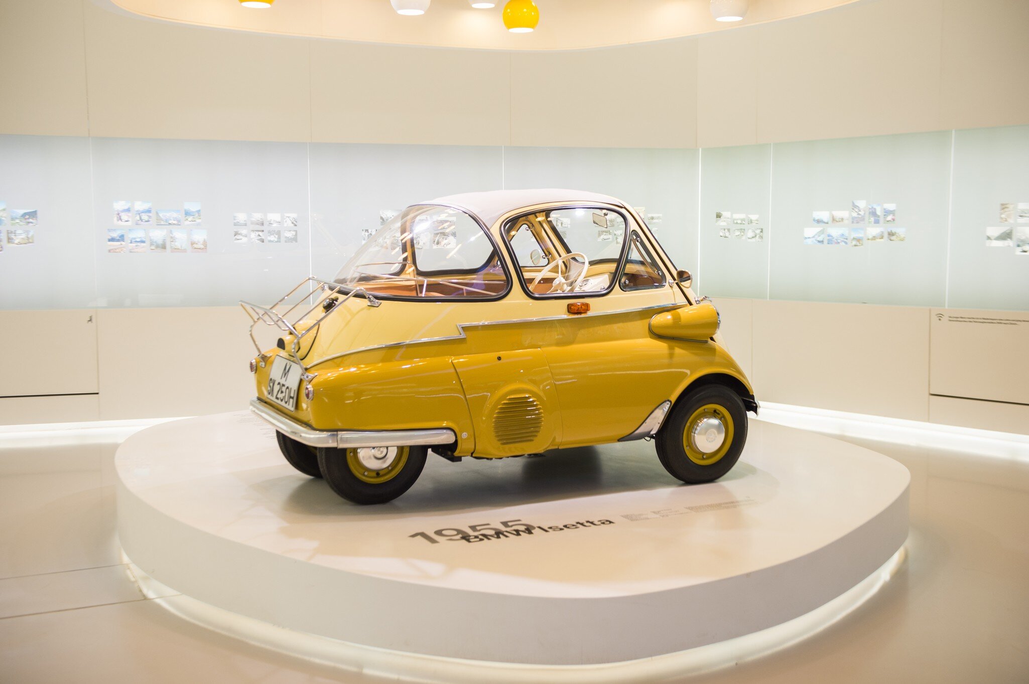 A BMW Isetta at the BMW Museum in Munich, Germany.